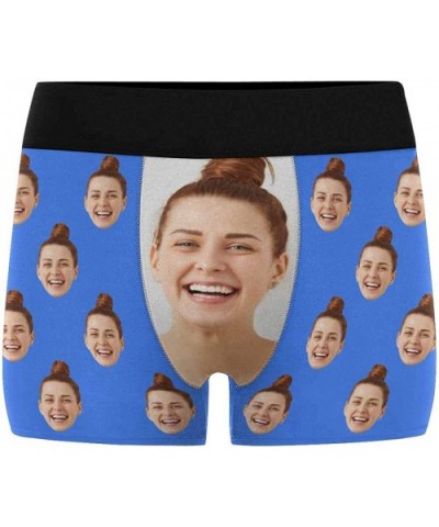 Custom Face Boxers Multi Girlfriend Faces Royal Personalized Face Briefs Underwear for Men - Multi 1 - CZ18A403DGZ $38.97 Boxers