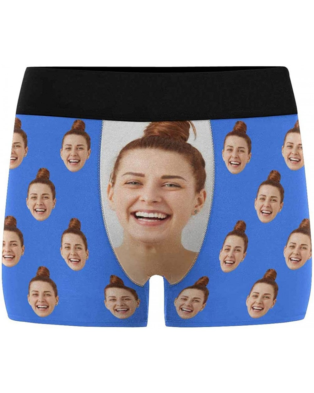 Custom Face Boxers Multi Girlfriend Faces Royal Personalized Face Briefs Underwear for Men - Multi 1 - CZ18A403DGZ $38.97 Boxers