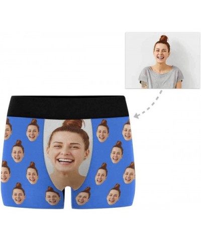 Custom Face Boxers Multi Girlfriend Faces Royal Personalized Face Briefs Underwear for Men - Multi 1 - CZ18A403DGZ $38.97 Boxers