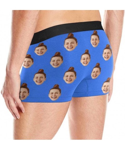 Custom Face Boxers Multi Girlfriend Faces Royal Personalized Face Briefs Underwear for Men - Multi 1 - CZ18A403DGZ $38.97 Boxers