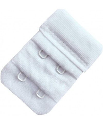 Women Pack of 3 Soft Comfortable 2 x 2 Hooks Bra Extender - White - CB18G4CXQ4X $11.71 Accessories