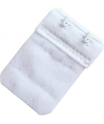 Women Pack of 3 Soft Comfortable 2 x 2 Hooks Bra Extender - White - CB18G4CXQ4X $11.71 Accessories