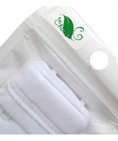 Women Pack of 3 Soft Comfortable 2 x 2 Hooks Bra Extender - White - CB18G4CXQ4X $11.71 Accessories