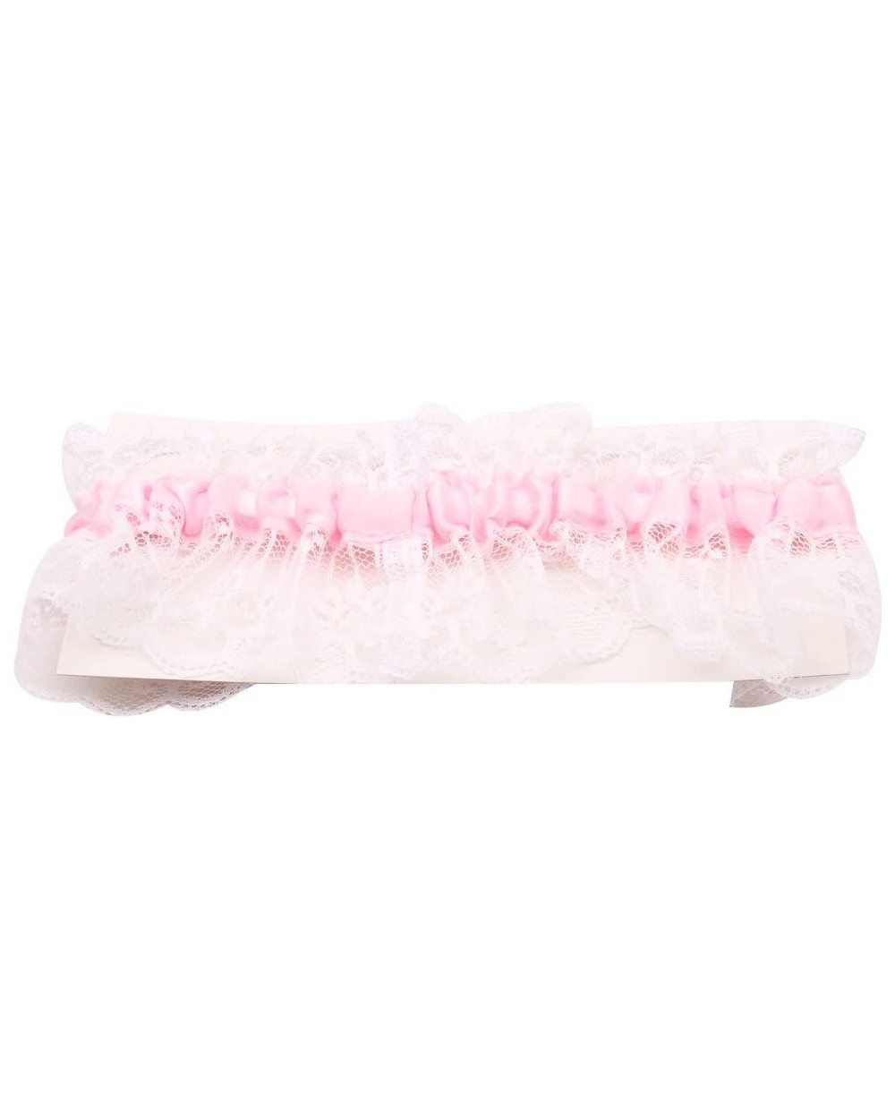 Bridal Leg Jewelry Pink-Edged European Style Lace Heart-Shaped Rhinestone Bridal Garter - CL199N5DY33 $9.83 Garters & Garter ...