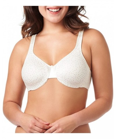 Women's Signature Support Satin Bra - Gardenia Dot Print White - CK1847WQNQX $36.23 Bras