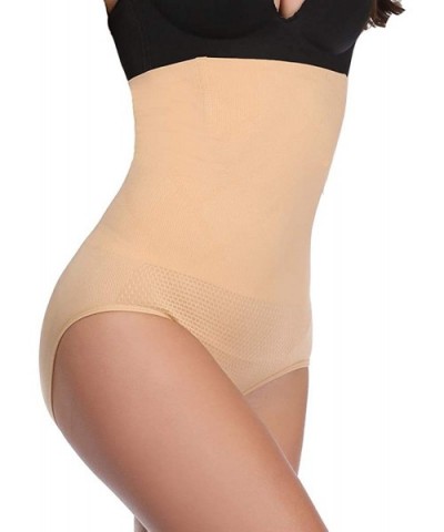 Waist Trainer Cincher Tummy Control Panties Body Shaper Butt Lifter high Waist Shapewear Thong - Beige-firm Control - CM18RGW...