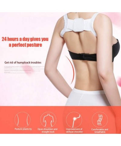 Women Posture Corrector Device Wireless Bra Comfortable Back Support Braces Shoulders Chest Belt - White - C61965546MC $10.42...