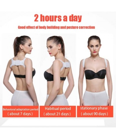 Women Posture Corrector Device Wireless Bra Comfortable Back Support Braces Shoulders Chest Belt - White - C61965546MC $10.42...