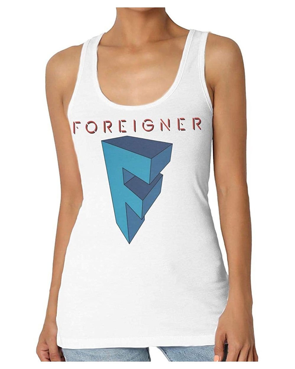 Foreigner Womens Premium Vest Fashion Tank Top Outdoor - CU198XO587Z $29.50 Camisoles & Tanks