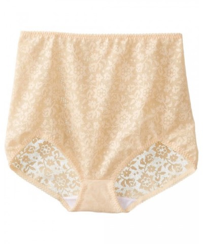 Women's Plus-Size V Leg Extra Firm Control Panty Brief (X) - Beige - CK11HIHG0JZ $38.10 Shapewear