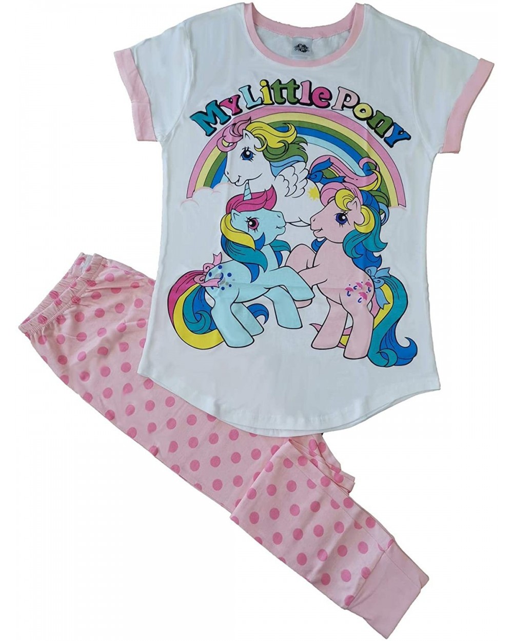 Womens Novelty Character Pyjamas Disney Marvel Harry Potter DC PJs UK Size 8-22 - My Little Pony - Pink Spot - CR18T2WTT47 $2...