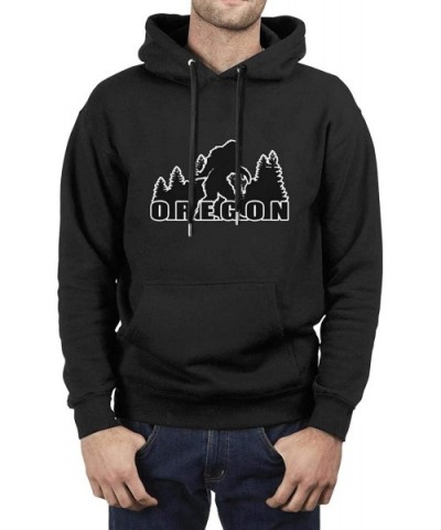 Funny Oregon Bigfoot Mens Hooded Jackets Ultimate Hot Topic Climbing - Black-26 - CA19COMT59M $71.70 Undershirts