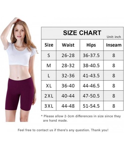 Women's Anti Chafing Cotton Underwear Boy Shorts Bike Long Leg Multipack - Multicolor17-3 Pack - C2198KKX24T $30.64 Panties