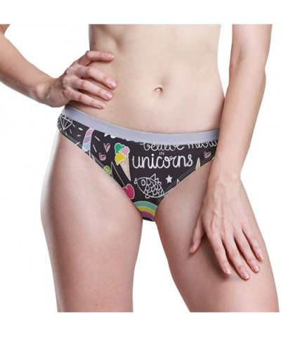 Women's Underwear Funny Sloth On Tree Bikini Panties - Doodle Drawings and Texts - CI18X8UASL3 $27.72 Panties