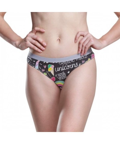 Women's Underwear Funny Sloth On Tree Bikini Panties - Doodle Drawings and Texts - CI18X8UASL3 $27.72 Panties