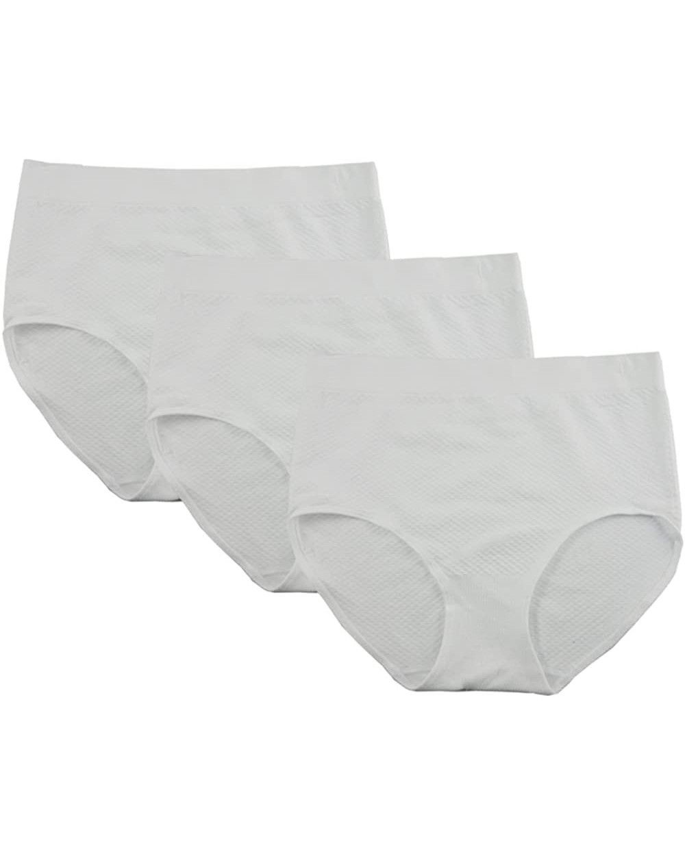 Women's Underwear Seamless Full Briefs Panties - 3 Pack - White - C418G44N4OG $32.84 Panties