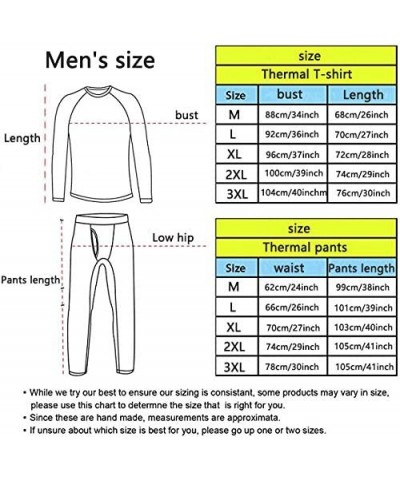 Men's Long John Thermal Underwear Bottom Thin Section Plus Velvet Warm Pants for Cold Weather - Black - CG18AOZWQND $60.56 Th...