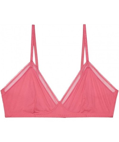 Women's Reg Unlined Microfiber Bralette - Pink Lollipop - C118UXOY8LO $58.74 Bras