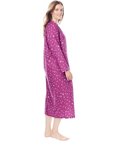 Women's Plus Size Long-Sleeve Sleepshirt 2-Pack Nightgown - Classic Red Hearts (2059) - CL199SMA28C $63.40 Nightgowns & Sleep...