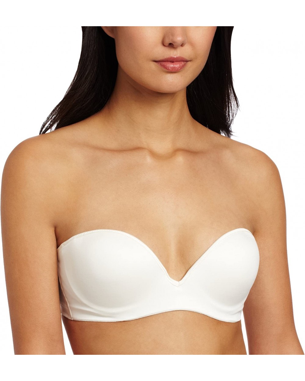 Women's Seamless Molded Low Plunge Bandeau Bra - Ivory - CS1196JNPZZ $59.61 Bras