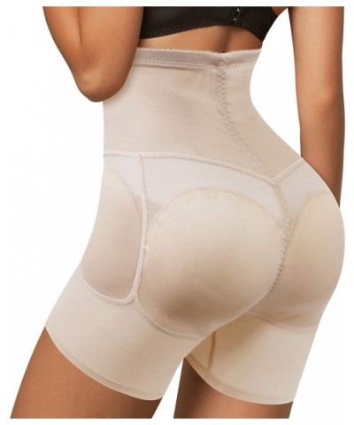 Womens Butt Lifter Tummy Control Panties High Waist Hip Padded Panty Body Shaper Thigh Slimmer Shapewear - Beige - CH1927C9YO...