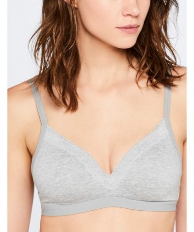 Women's Wirefree Padded Bra - Gray/Gray Marl - CX186EKDUER $15.85 Bras