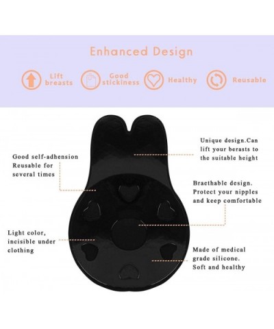 Women Adhesive Bra Breast Lift Cover Bra A-F Cup Invisible Sticky Bra - Black - C018WYQET5I $11.67 Accessories