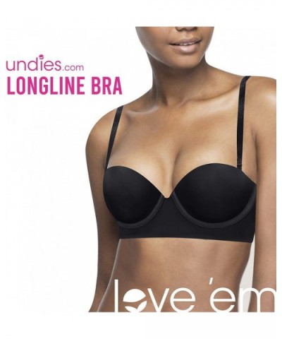 Women's Convertible Adjustable Long Line Bra with Underwire and Molded Cups Single - Snake - C318369DKDW $21.02 Bras