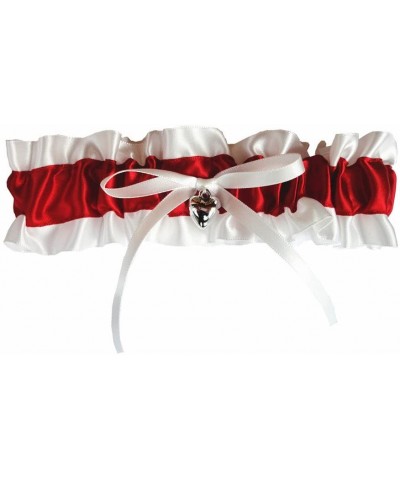 Wedding Garter Satin Bridal Garter Wedding Accessories - Red - CX12MYB9Q4D $21.13 Garters & Garter Belts