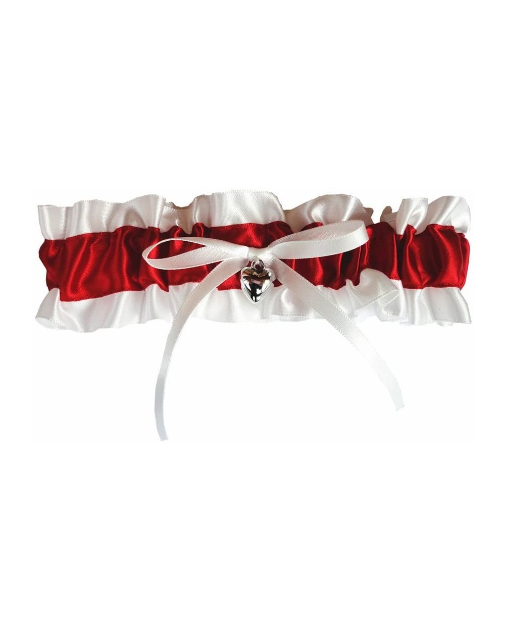 Wedding Garter Satin Bridal Garter Wedding Accessories - Red - CX12MYB9Q4D $21.13 Garters & Garter Belts