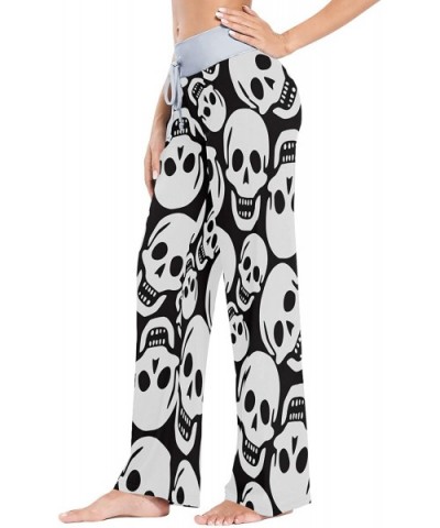 Women's Loose Casual Comfy Pajama Pants Drawstring Palazzo Wide Leg Lounge Pants - Color16 - CA197EESEU5 $44.16 Bottoms