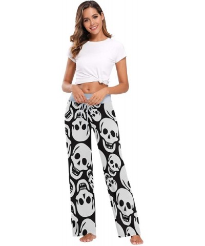 Women's Loose Casual Comfy Pajama Pants Drawstring Palazzo Wide Leg Lounge Pants - Color16 - CA197EESEU5 $44.16 Bottoms