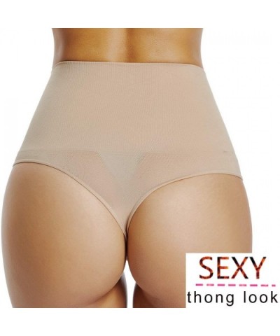 High Waist Thong Shaper Body Brief Control Panty JW009010011012048049JL197199 - Beige 198 - CN18M5CQAO4 $28.48 Shapewear