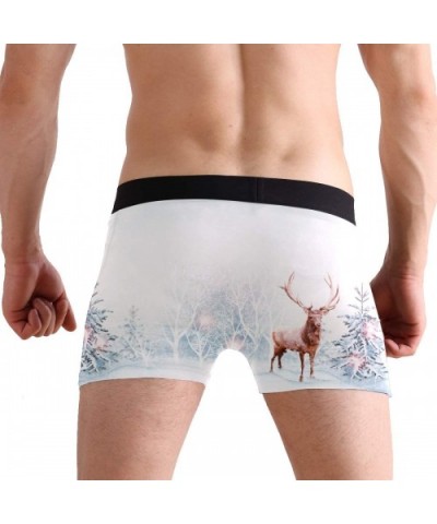 Cartoon Funny Animal Men's Underwear Boxer Briefs Breathable - Deer - CY11I9PQ62B $26.27 Briefs