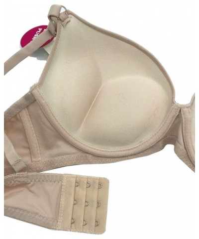 6 Pieces ADD 1 Cup Full Cup Demi Wired Double Push Up Bra B/C - 9903bra-3hookstrap - C118UZUED2O $55.46 Bras