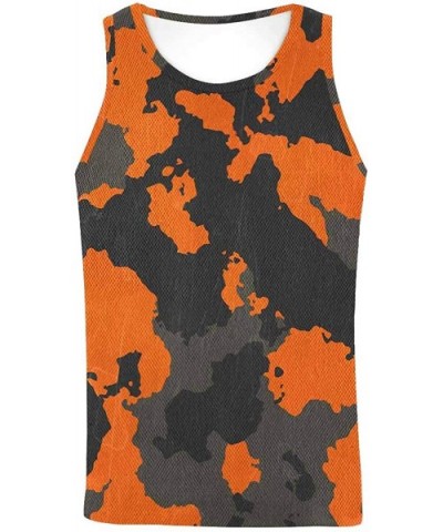 Men's Muscle Gym Workout Training Sleeveless Tank Top Spiral Star and Forest - Multi8 - C719D0NN54K $46.35 Undershirts