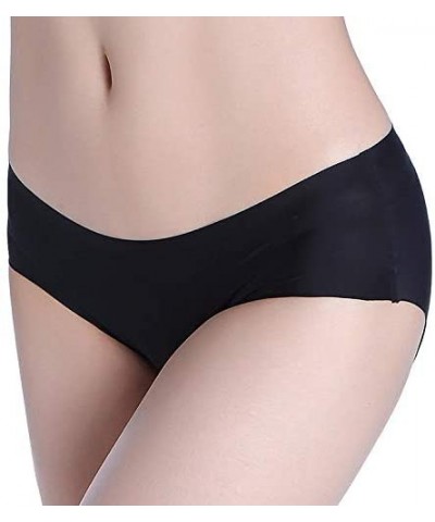 Women's No Show Hiphugger Panties Pack of 6 - 4 Pack Black Black Beige Beige - CR18AW2CRHM $29.27 Panties