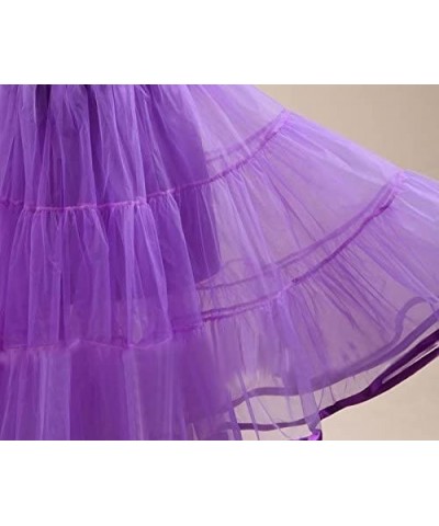 Women's Ankle Length Petticoats Bridal Slips Long Underskirts for Dresses - Navy - CW18AEDAWS7 $29.81 Slips