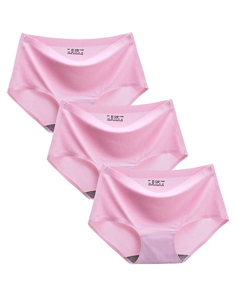 Women's Seamless Invisible Panties 3-5 Pack Underwear No Show Laser Cut Hipster Brief - 3pink - CL18SAAOITR $20.91 Panties