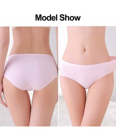 Women's Seamless Invisible Panties 3-5 Pack Underwear No Show Laser Cut Hipster Brief - 3pink - CL18SAAOITR $20.91 Panties