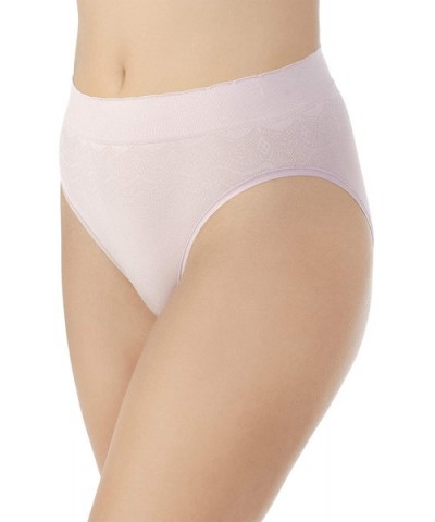 Women's No Pinch-No Show Seamless Hi Cut Panty 13171 - Violet Ice Lace - CB17X3O8I6X $21.93 Panties