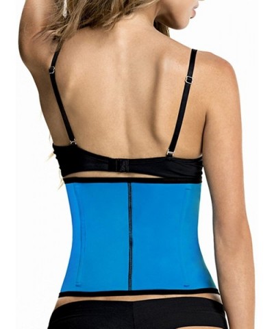 1063 Highest Compression Waist Training Cincher 3 Plus D - Turquoise - CG12BNS6UXZ $20.52 Shapewear