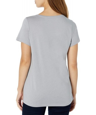 Women's Short Sleeve V-Neck Sleep - Sleet - CB1984DQO36 $32.90 Tops