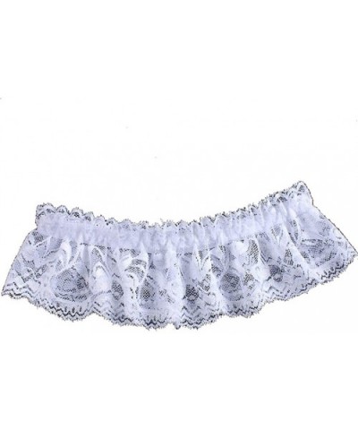 Women Sexy Lace Wedding Garters for Bride Party Prom Leg Garter with Bow - White - C918Y9I9W9Z $14.07 Garters & Garter Belts