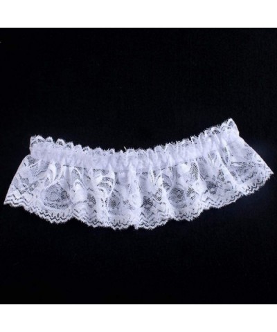 Women Sexy Lace Wedding Garters for Bride Party Prom Leg Garter with Bow - White - C918Y9I9W9Z $14.07 Garters & Garter Belts