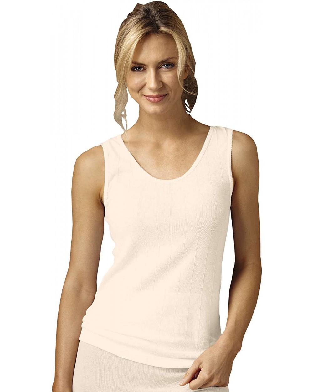 100% Cotton Rib Knit Camisole- Beige- Medium- 3-pk - Misses- Womens - CD1870G9ZS2 $41.78 Camisoles & Tanks