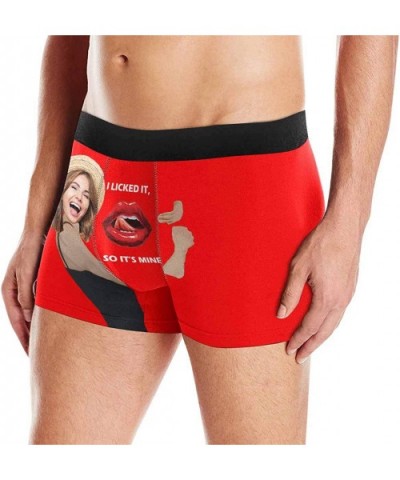 Personalized Men Boxers with Funny Face- Photo Novelty Underwear Briefs for Men It's Mine Black - Multi 10 - CA1987TTEH3 $40....