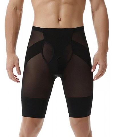 Men's Compression Pants- Slimming Fitness Tights - Black - CM18DRSKA2Y $19.94 Shapewear