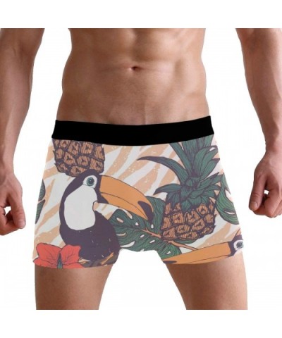 Valentine's Day Funny Moose Men's Underwear Boxer Briefs Breathable- Multi - Multicolour-pineapple and Toucans - CC18RES7EAS ...