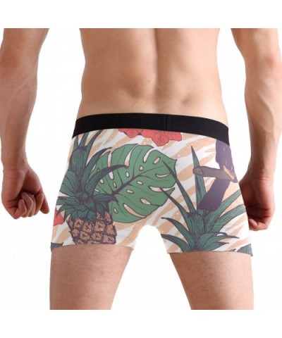 Valentine's Day Funny Moose Men's Underwear Boxer Briefs Breathable- Multi - Multicolour-pineapple and Toucans - CC18RES7EAS ...